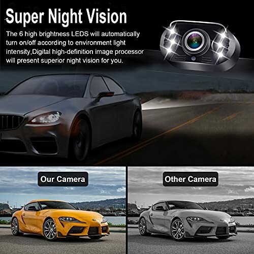 Comparison of car camera night vision capabilities