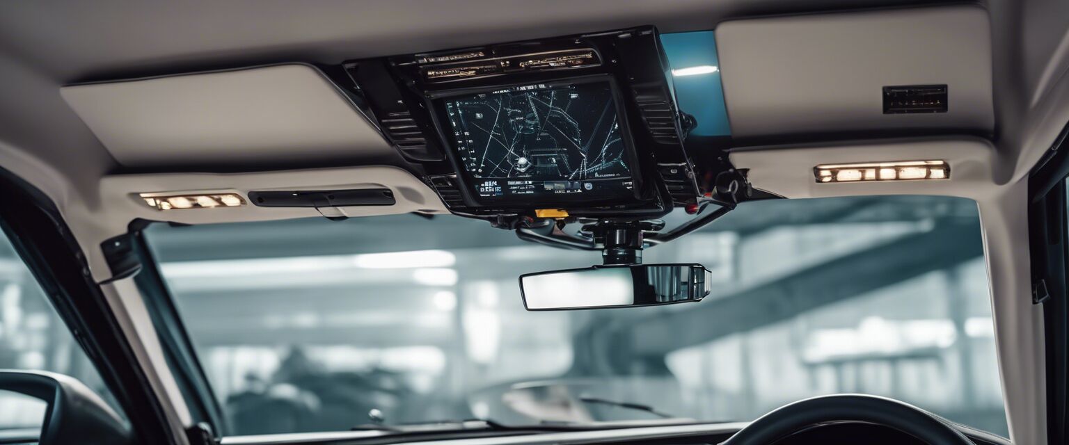 Overhead car monitor installation