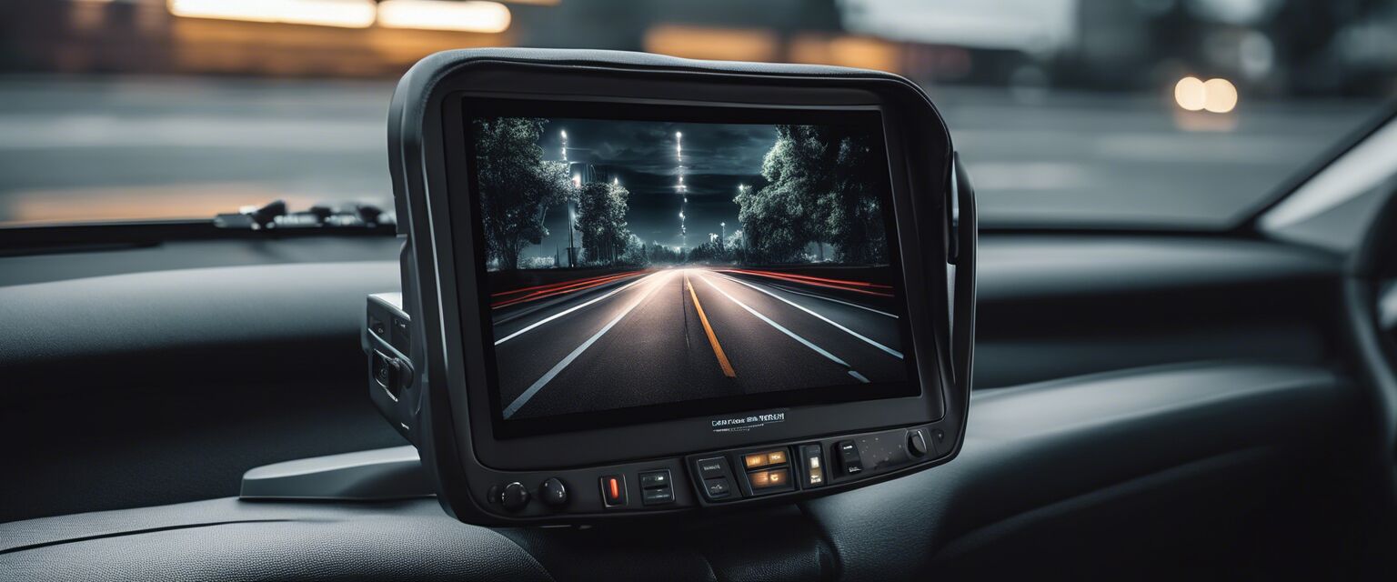 Portable car video system mounted on headrest